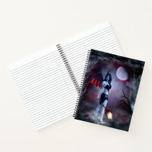 Moon fire Succubus Notebook