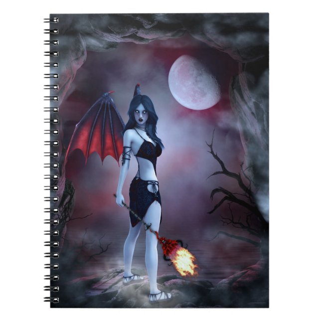 Moon fire Succubus Notebook (Front)