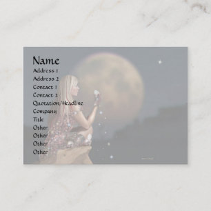 Moon Flower 2 Business Card