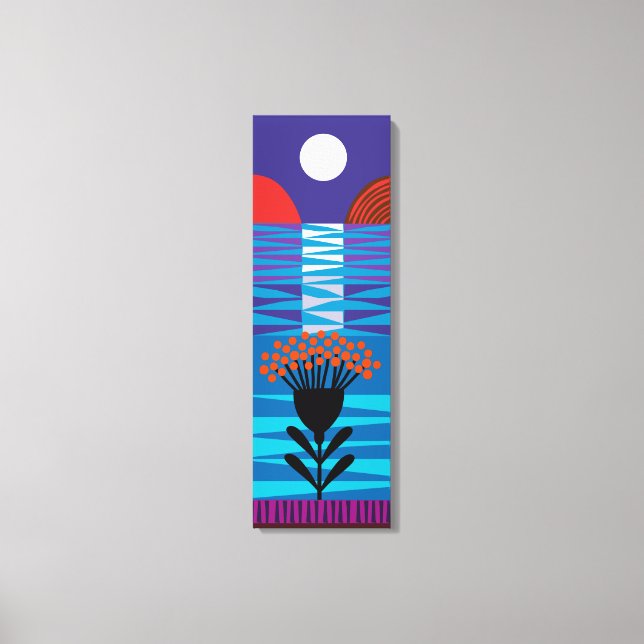 Moon Flower Canvas Print (Front)