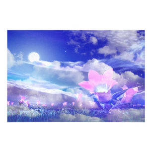 Moon Flower Photo Print