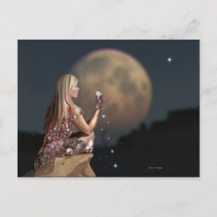 Moon Flower Postcard