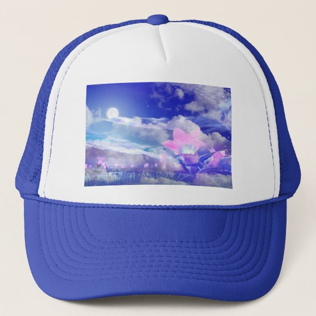 Moon Flower Trucker Hat (Front)