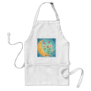 Moon flowers  standard apron