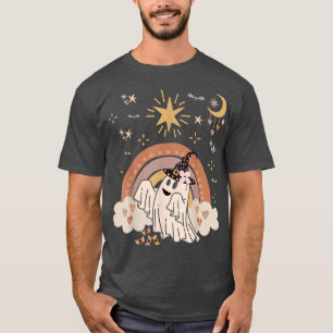 Moon For Halloween, Haunted Groovy Floral, Cute Gh T-Shirt