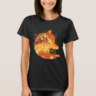 Moon Forest Fox Hunting Mountain Fox Whisperer T-Shirt