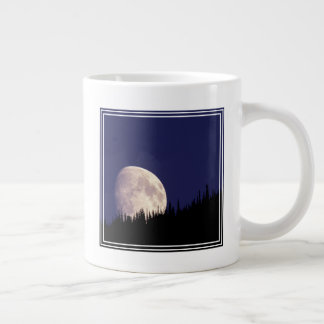 Moon & Forest | Glacier National Park Montana Large Coffee Mug
