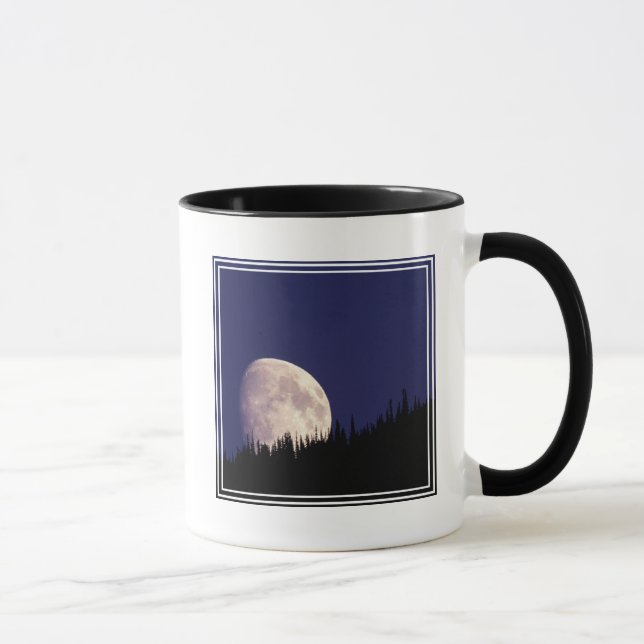 Moon & Forest | Glacier National Park Montana Mug (Right)