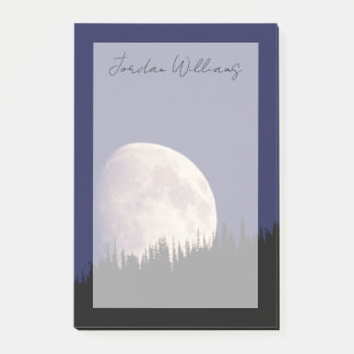 Moon & Forest | Glacier National Park Montana Post-it Notes