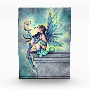 Moon Friend Fairy Fantasy Greeting Card Photo Block