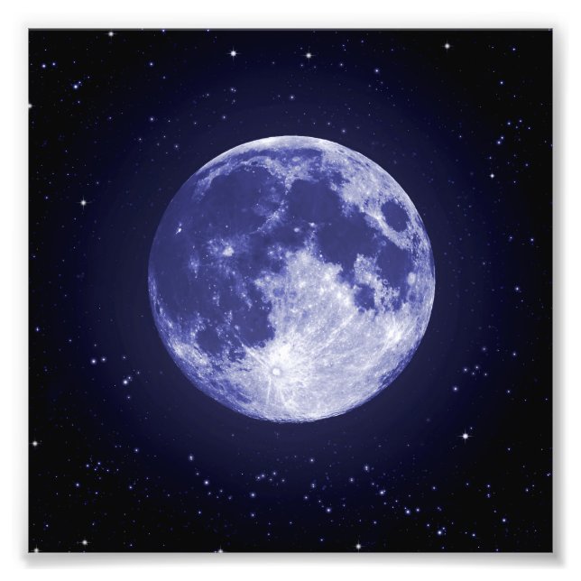 Moon from Earth Photo Print (Front)