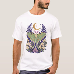 Moon Garden Luna Moth Botanical Classic T-Shirt