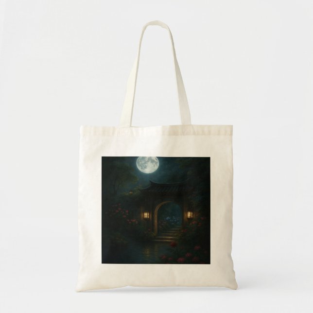 Moon Gate Garden Tote – Carried by Moonlight Bag (Front)