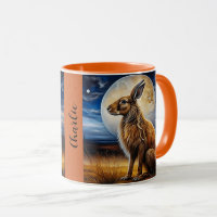 Moon Gazing Hare Personalised