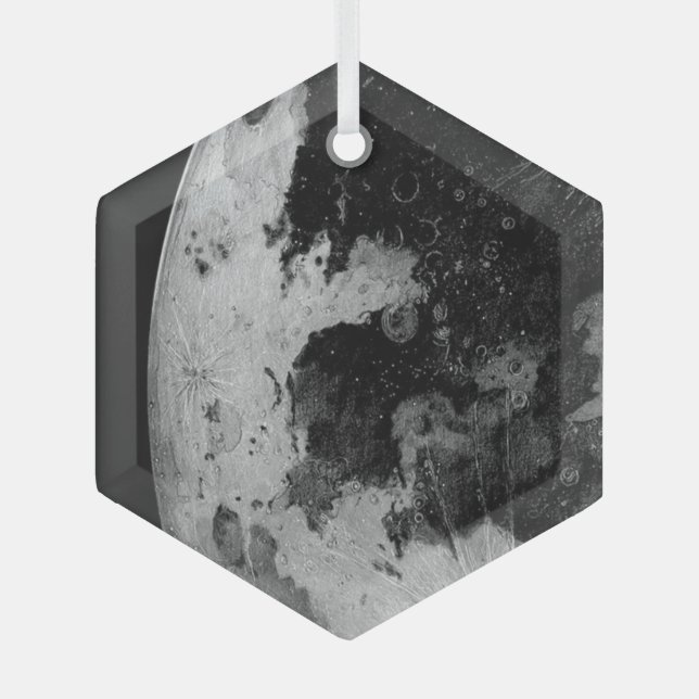 moon glass tree decoration (Front)