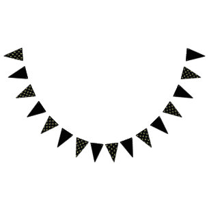 Moon Glow Party Banner (Black & Soft Yellow)