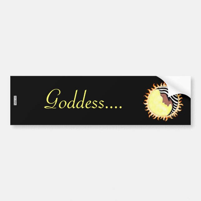 Moon Goddess 2 Bumper Sticker (Front)