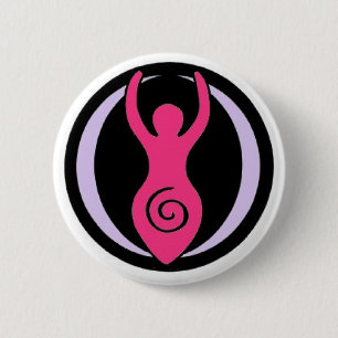 Moon Goddess 6 Cm Round Badge