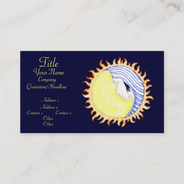 Moon Goddess Business Card (Front)
