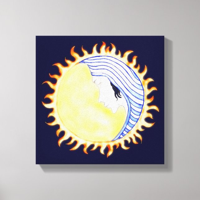 Moon Goddess Canvas Print (Front)