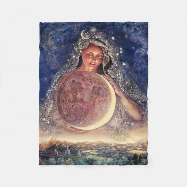 Moon Goddess Fleece Throw (Front)