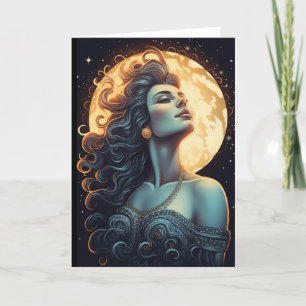 Moon Goddess Greeting Card