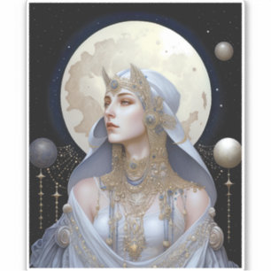 Moon Goddess Queen Fantasy Art