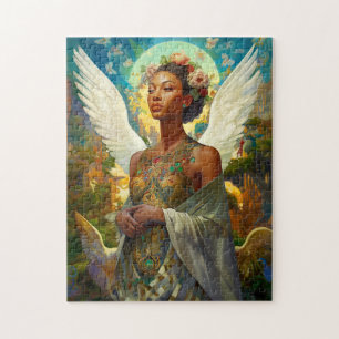 Moon Goddess Queen Fantasy Art Jigsaw Puzzle