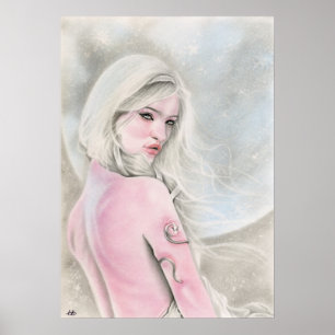 Moon Goddess Selene Poster