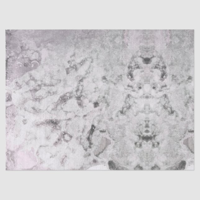 Moon Grey Crater Space Galaxy Print Pattern Tissue Paper (Front)