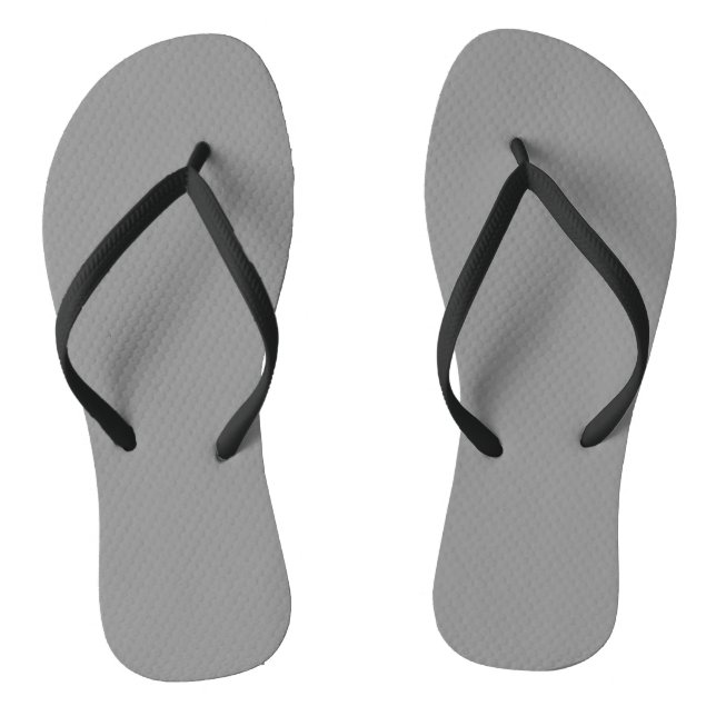 Moon Grey Solid Colour  Thongs (Footbed)