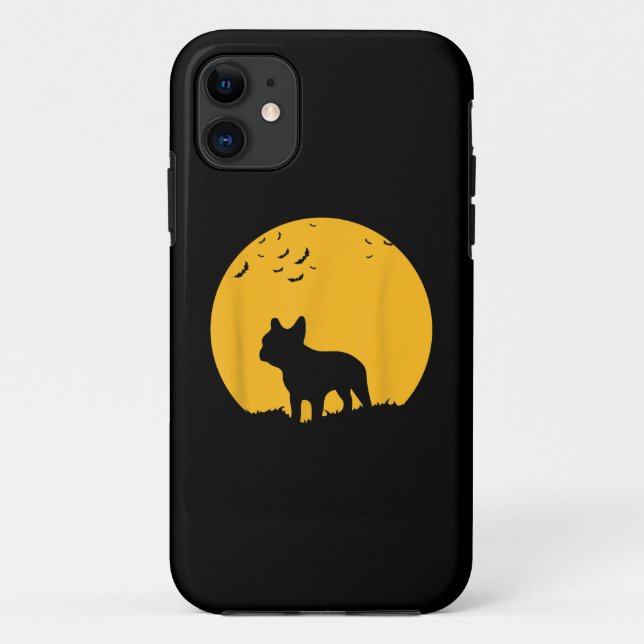 Moon Halloween Inspire French Bulldog Gift Case-Mate iPhone Case (Back)
