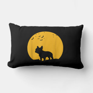Moon Halloween Inspire French Bulldog Gift Lumbar Cushion