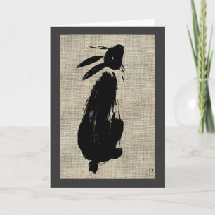 Moon Hare Greeting Card