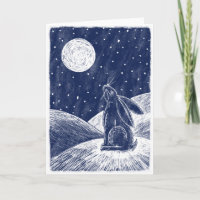 Moon Hare in the snow