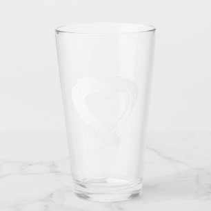 Moon Heart  Glass Tumbler