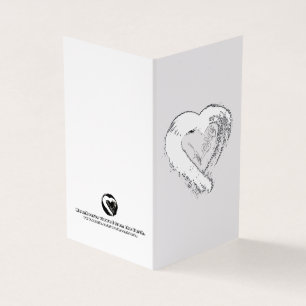 Moon Hearts Love Card