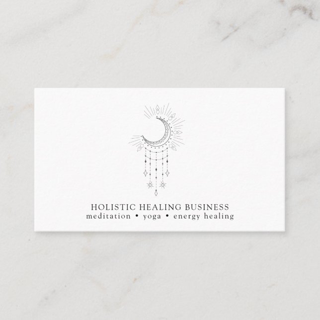 Moon Holistic Healer Business Card (Front)