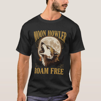 Moon Howler Howling Wolf T-Shirt
