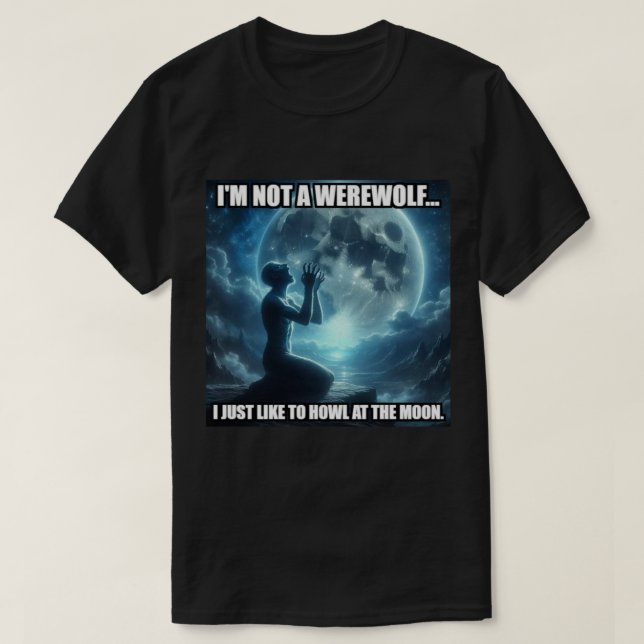 Moon-Howler T-Shirt (Design Front)