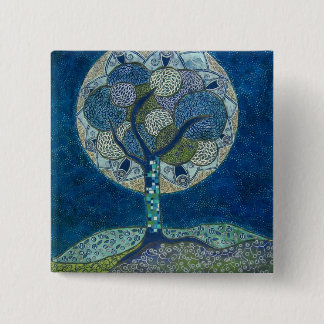 moon in bloom (painting) button