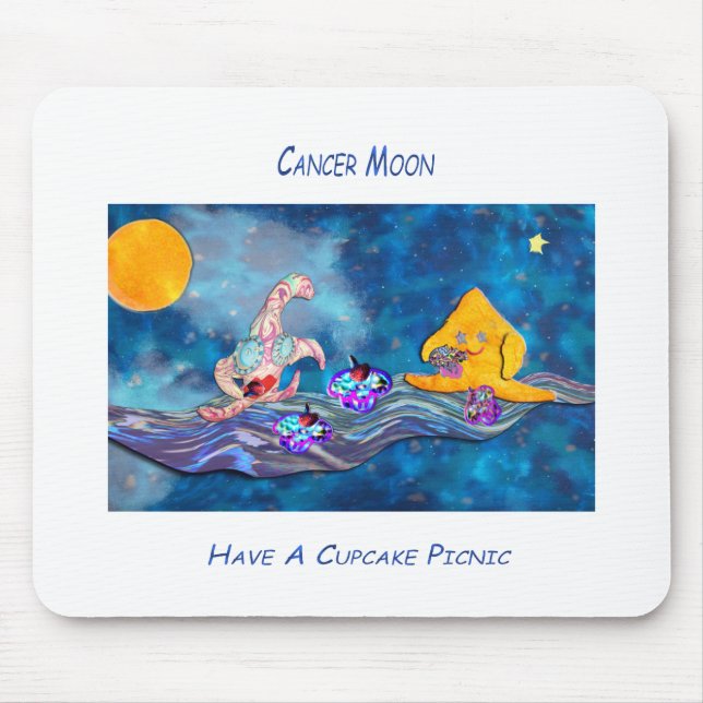 Moon in Cancer Mouse Pad (Front)