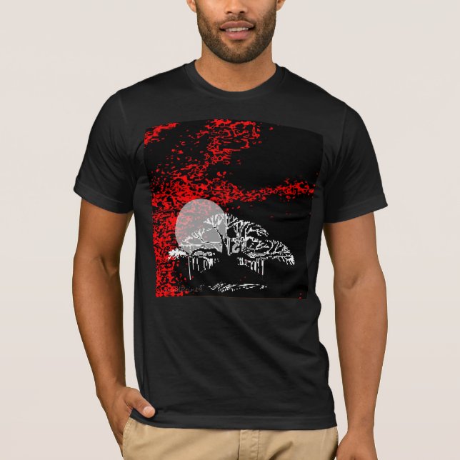 Moon in Red Sky T-Shirt (Front)