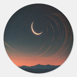 moon in sky Magical sticker
