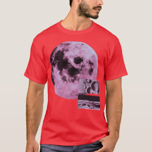 Moon In Space Science Universe Galaxy Premium  T-Shirt
