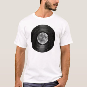Moon In Space Vinyl LP Record T-Shirt