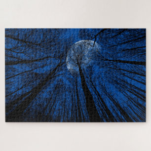 Moon in the Night Sky Jigsaw Puzzle
