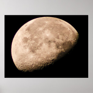 Moon in Transition – Third Quarter Phase Poster