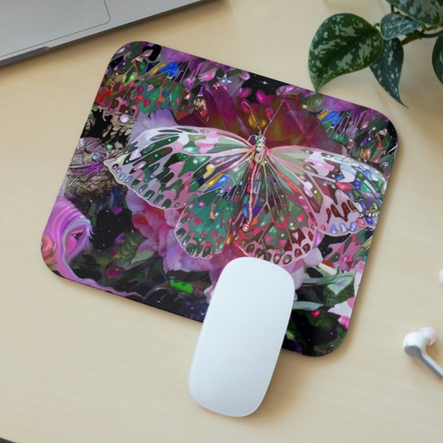 Moon Influence Butterfly Mouse Pad (Creator Uploaded)