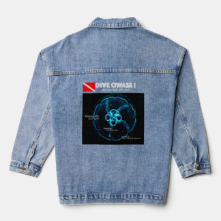 Moon Jelly in Underwater Space Denim Jacket